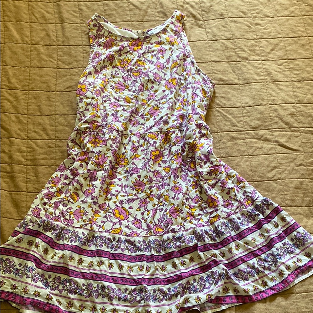 Old Navy Floral Mini Dress - Purple, Yellow, White